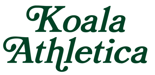 Green 'Koala Athletica' logo on a white background